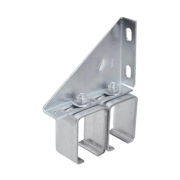 10-Galvanized Steel 3.5" Long 300# Cap Double Box Rail Barn Door Bracket N104786