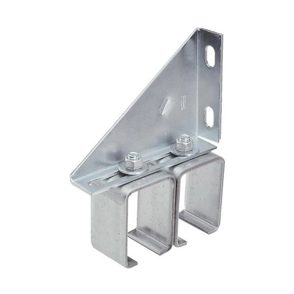 6-Galvanized Steel 3.5" Long 300# Cap Double Box Rail Barn Door Bracket N104786