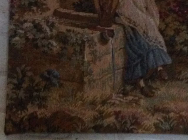Ancienne tapisserie murale J P Paris Panneaux Gobelins 75 x 160 numéroté 3