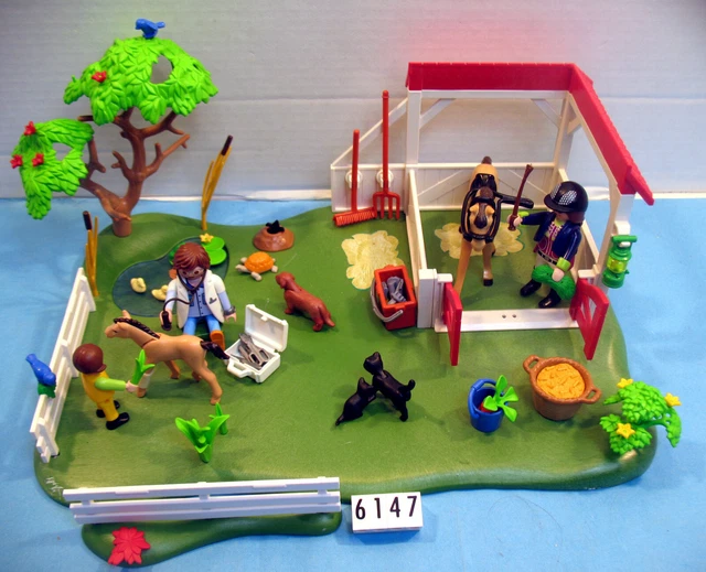 Playmobil 6147 SuperSet Paddock avec chevaux Complet