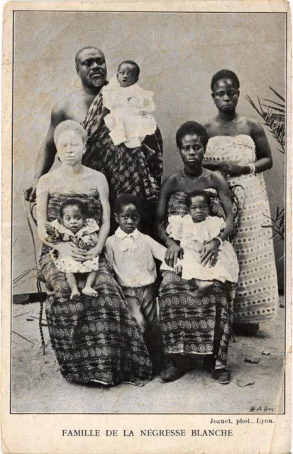 PC FAMILLE DE NEGRESSE BLANCHE WHITE BLACK WOMAN SOUTH AFRICA (a30575)