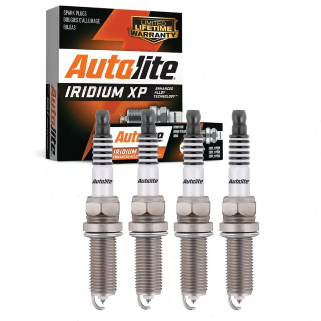 4 pc Autolite Iridium XP XP5683 Spark Plugs for 7420 41-112 3442 19158043 mo