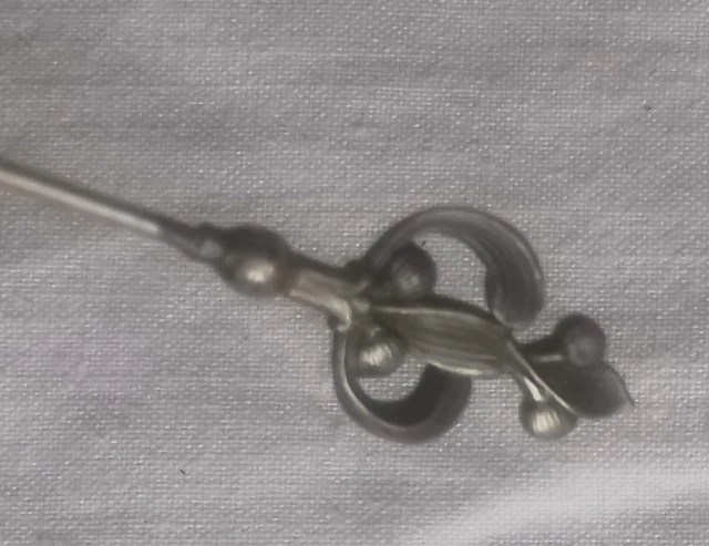 Épingle à Chapeau Ancienne Art Nouveau 1900 - Oiseau Sculpté En Écaille/Corne, Broche Vintage