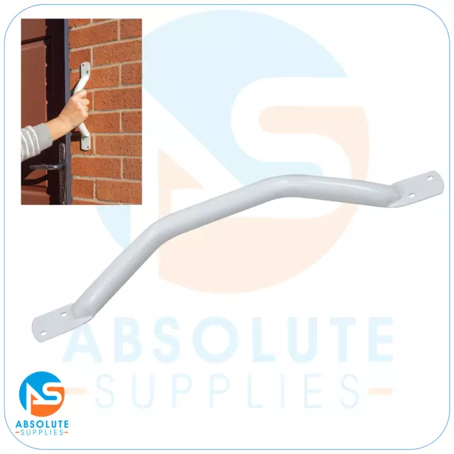 Aidapt VY398 Solo Easigrip Steel Grab Bar 450mm(18inch) White