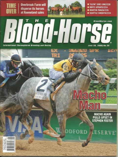 2009 - June 20th Issue of  Blood Horse Magazine - MACHO AGAIN on the cover