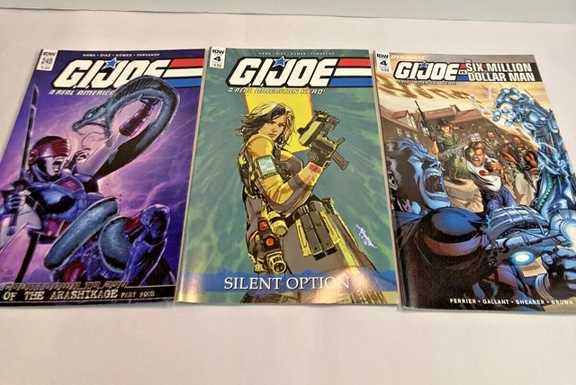 GI Joe Silent IDW Lot of 3 comic books Issue 4, 249,4 various years