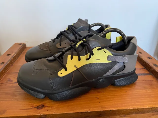 Worn Once Camper Twins Trainers Charcoal / Volt Uk 8 Eu 42