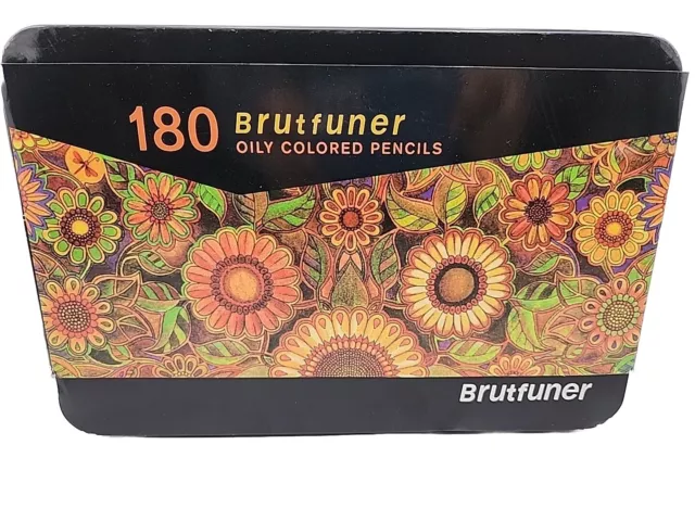 Brutfuner 180 Oily Colored Pencils Professional Wood Set Oily HB Drawing DMG Box