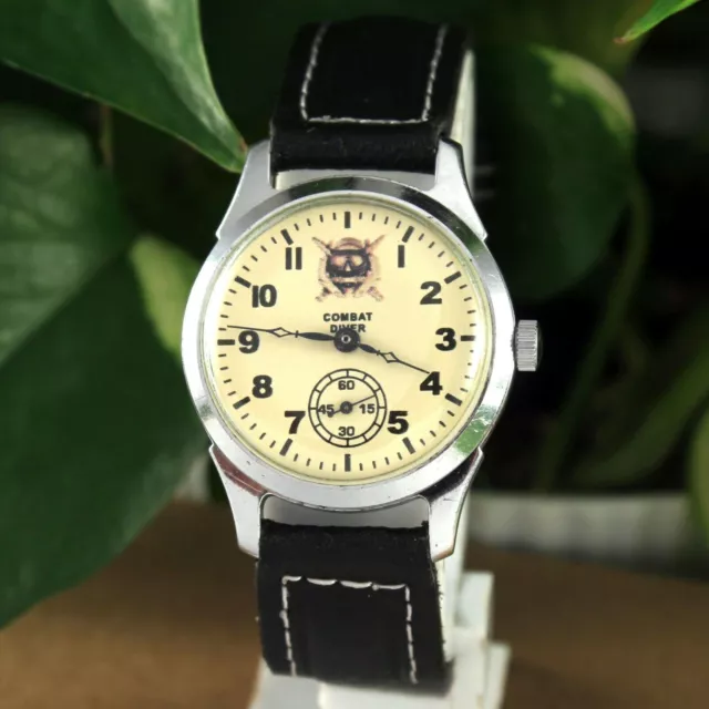 Début vintage RAKETA Combat Diver Mécanique Soviétique Rétro Montre Homme... 3