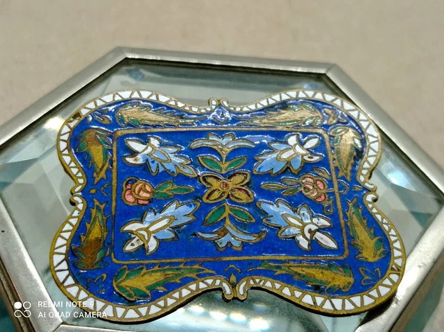 Broche Art Déco Ancienne Galalithe - Portrait Femme Rose Violet, Signée CA - Pièce Unique