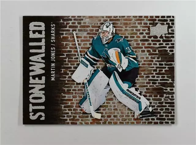 2018-19 Upper Deck UD Series 1 Stonewalled #SW-8 Martin Jones