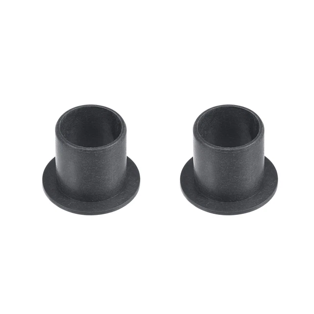 Flangiato Manica Cuscinetti 12mm Alesaggio 14mm DE 15mm Lunghezza Nero 2pz