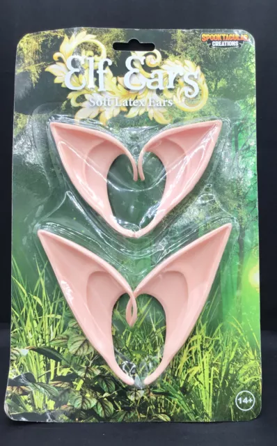 2 Pairs Latex Elf Ears Cosplay Ears Fairy Pixie Costume For Manga Anime Party