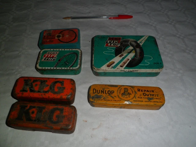 Ancienne Boîte Romac – Nécessaire De Réparation Et Rustines Auto Vintage