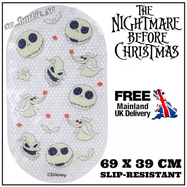 Disney Nightmare Before Christmas PVC Bath Shower Non Slip Mat Rubber Liner Grip