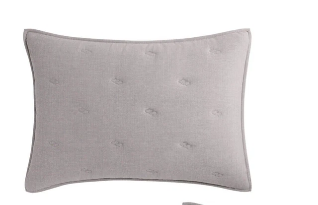 Silla de almohada estándar Hotel Collection REMNANT ~ 20"x28" diseño bordado - = beige