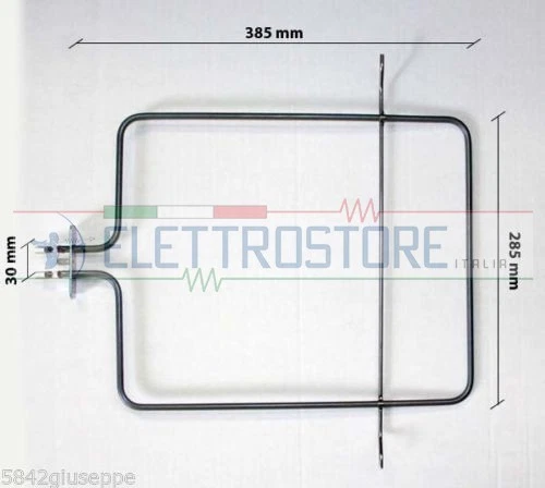 ONOFRI RESISTENZA INFERIORE BASE FORNO 1200 WATT WEGA WHITE