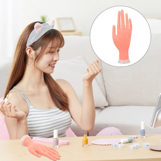 Herramienta práctica de manicuras manuales prótesis de mano maniquí flexible