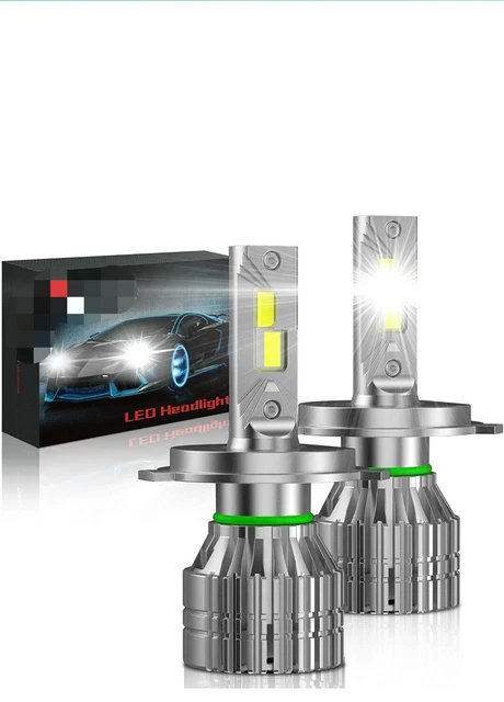Kit LED H4 6000K 72W 8000LM Pour Phare Fiat Panda - 2 Ampoules, Technologie LED, Couleur Blanc Bleuté, Origine Chine