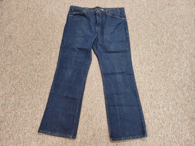 Levis 517 Jeans Mens 42x32 Denim Medium Wash Boot Cut Orange Tab Made In USA 90s