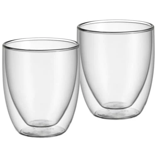 WMF Kult Lot De 6 Verres à Cappuccino Double Paroi 250ml - Verres Thermiques Résistants Chaleur - Effet Flottant