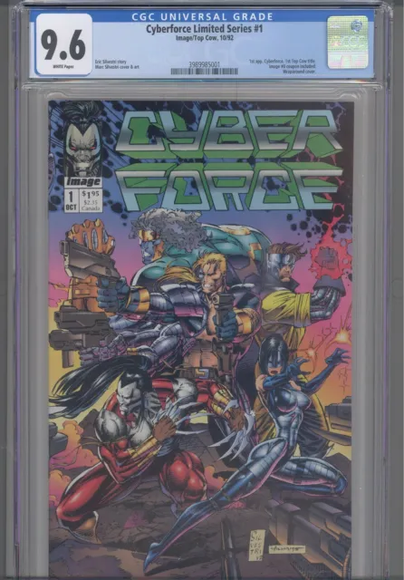 Cyberforce Limited Series #1 CGC 9.6 1992 Image/Top Cow 1st App Cyberforce