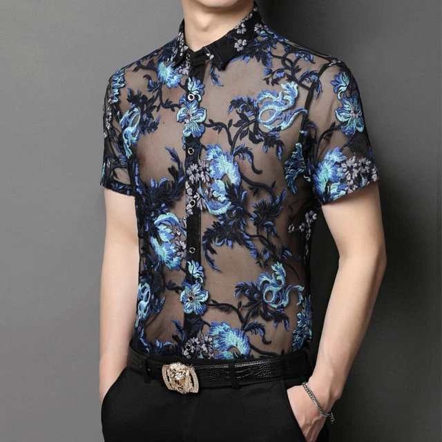 Camicia on sale uomo trasparente