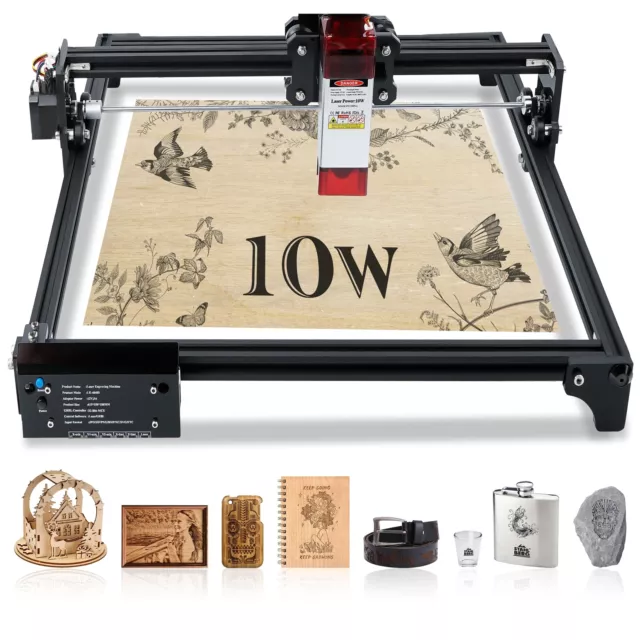 10W Actual Output Laser Engraver Machine For DIY Engraving Cutting 40x40cm