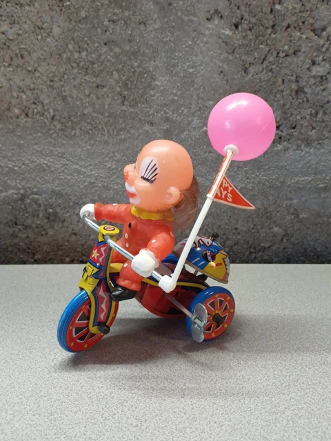 Ancien AUTOMATE Mécanique JOHNY CLOWN ACROBATE