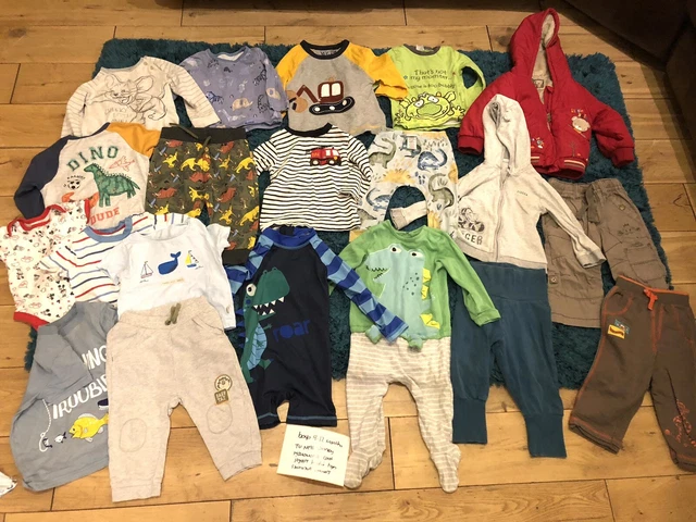 Boys age 9-12 months bundle TU Disney next maxomorra coat joggers hoodie tops