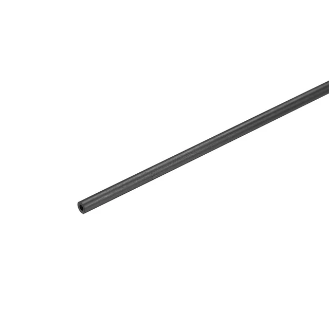 Tubo Redondo fibra carbono 1,8 mm x 1mm x 200mm Tubos pultrusión fibra carbono