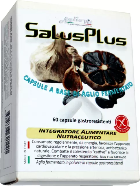 SALUS PLUS Integratore nutriceutico a base di aglio nero al 100% senza additivi