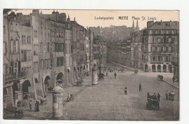 METZ - Moselle - CPA 57 - places - Place St Louis - pharmacy