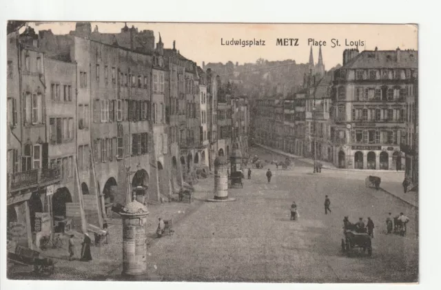 METZ  - Moselle - CPA 57 - Places - Place St Louis - pharmacie