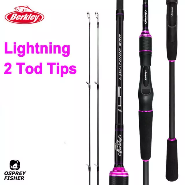 Berkley Lightning Baitcasting Fishing Rod 2 Rod Tips Saltwater Fishing Rod