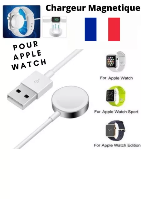Chargeur magnetique USB cable Dock Pr Apple Watch 6/5/4/3/2/1 38/40/42/44mm