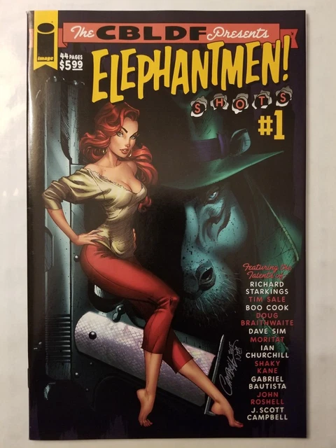 Elephantmen Shots #1 J Scott Campbell Cover CBLDF (Image)