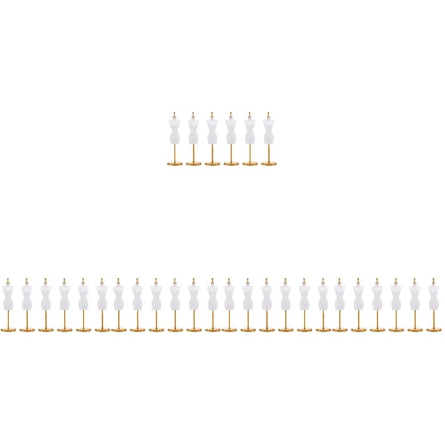 30 PCS DIY Afficher des vêtements de poupée mannequin stand en plastique Robe