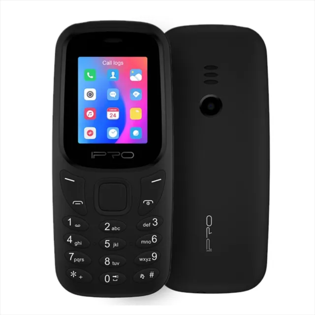 Telefono Mini Cellulare Gsm 2G Dual Sim Display 1.77'' Radio Fm Sveglia Torcia