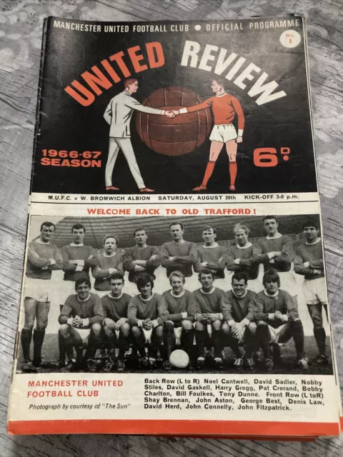 Manchester United Programmes 1966-67 x24(20 With Tokens)