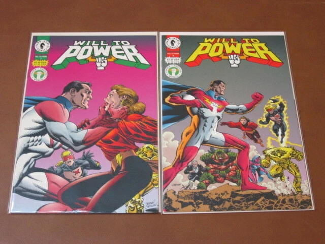Will To Power # 1 - 8 Vf-Nm Complete Run Dark Horse Comics Govt Superhero 1994 9