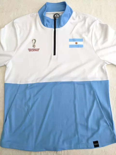 New BNWT Men's Argentina FIFA World Cup 2022 Track Jacket Lge - £19.95 Free Post 2