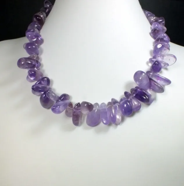 Amethyst Loose Strand Beads "Hawaiian" (EA343) crystal gem healing reiki holiday