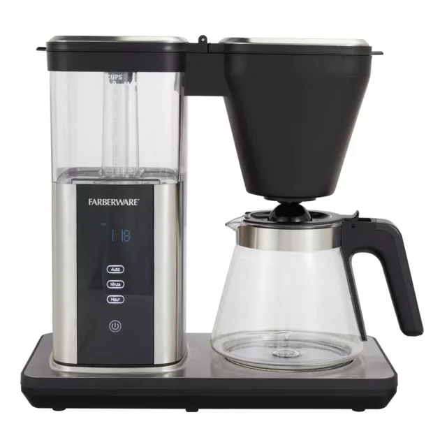 9 Cup High Temperature Drip Coffee Maker, 1.35 Liter Capacity,Black
