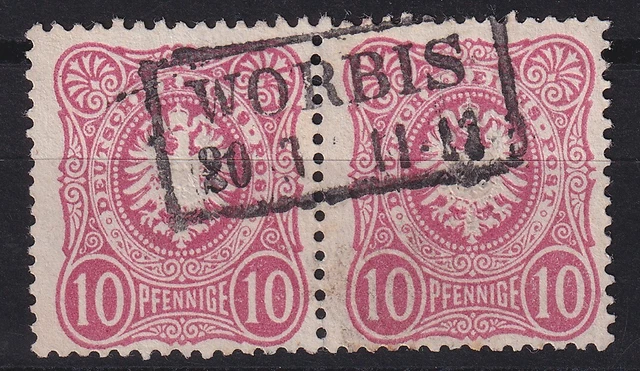 64992) WORBIS Thüringen nachverwendeter Preußen-Stempel