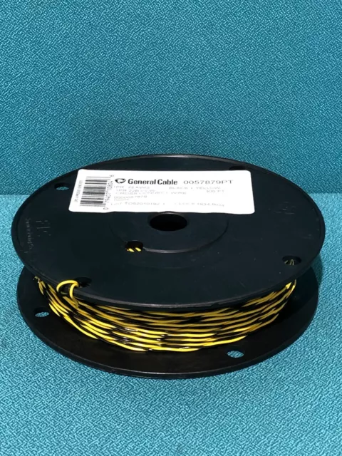300ft Spool General Cable 0057879PT 22/1P Cross-Connect Wire Black/Yellow