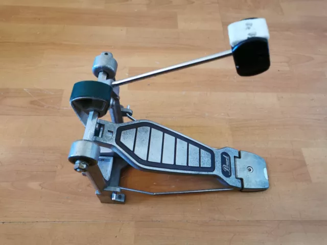 Vintage Pearl P-100 Kick Bass Drum Pedal with Pearl Duo Bass Drum Beater 1980's