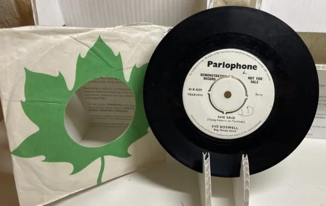 RARE DEMO EVE BOSWELL SHE SAID Vinyl Record 7" PARLOPHONE RECORDS 45 R 4299