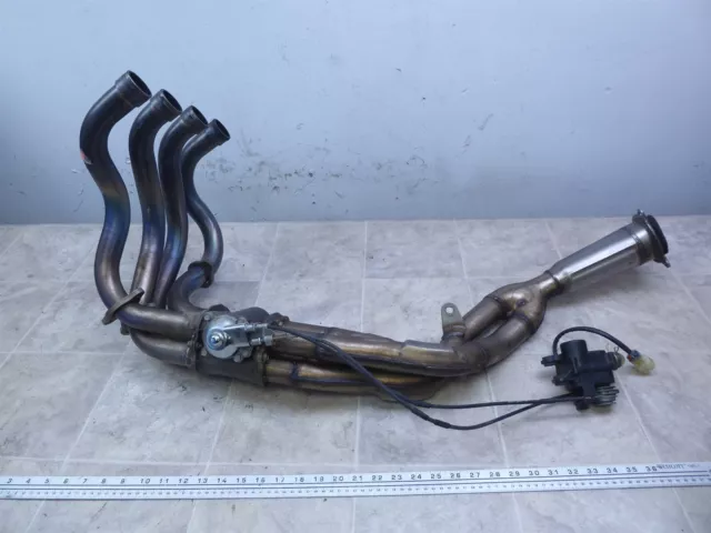 2001 Honda CBR900RR H1657-1) 4-1 exhaust headers pipes cables assembly