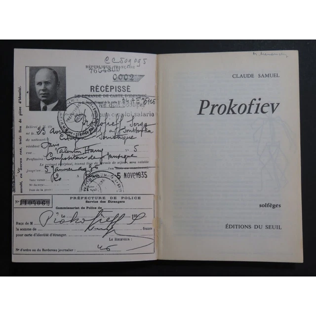SAMUEL Claude Prokofiev 1960 3